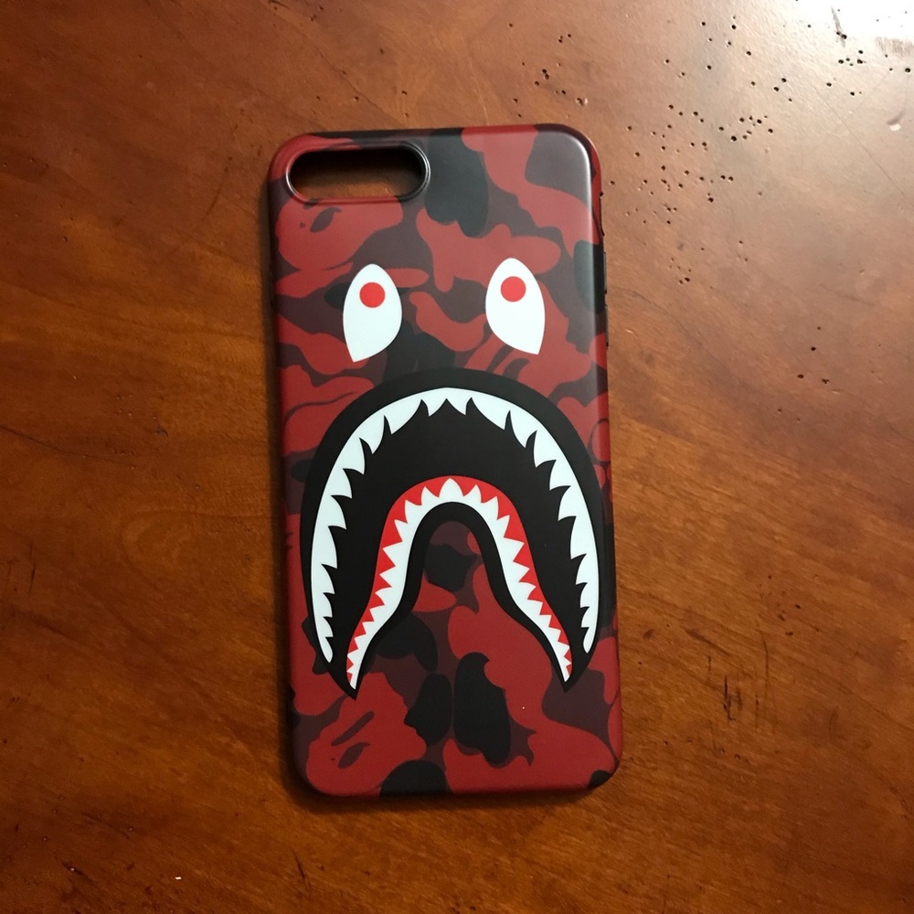 iPhone 7plus/8plus Bape Shark Red Army Case